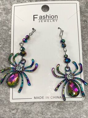 Halloween Spider Earrings New